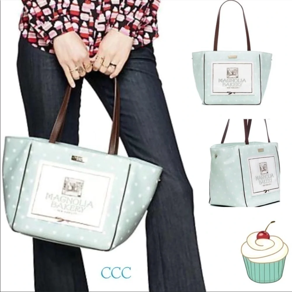 Kate Spade Magnolia Bakery Polka Dot Tote Bag